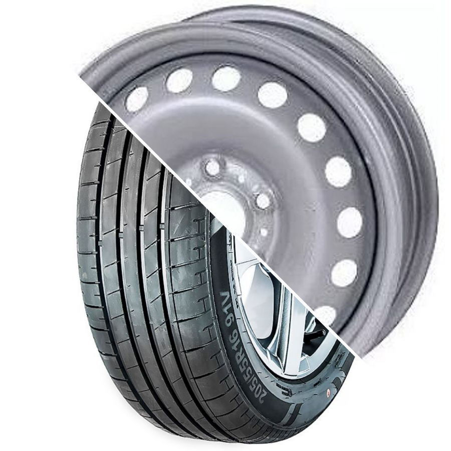 Шина с диском в сборе Massimo OTTIMA PLUS 185/65 R15 88H + Magnetto 15009 AM Silver 4*100 6xR15 ET50 DIA60.1 Lada Vesta