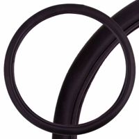 Оплетка на руль Skyway(XL) 41-43см. черная кожаная гладкая ECO(S01102079)