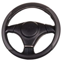 Оплетка на руль Skyway Flex 13(M) 37-39см. черно/серая экокожа(S01109014)