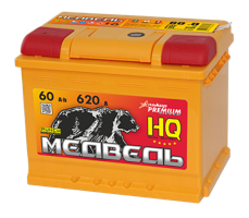 АКБ Медведь Silver п.п.L+ 60a/h Евро B13(нижн.кр)